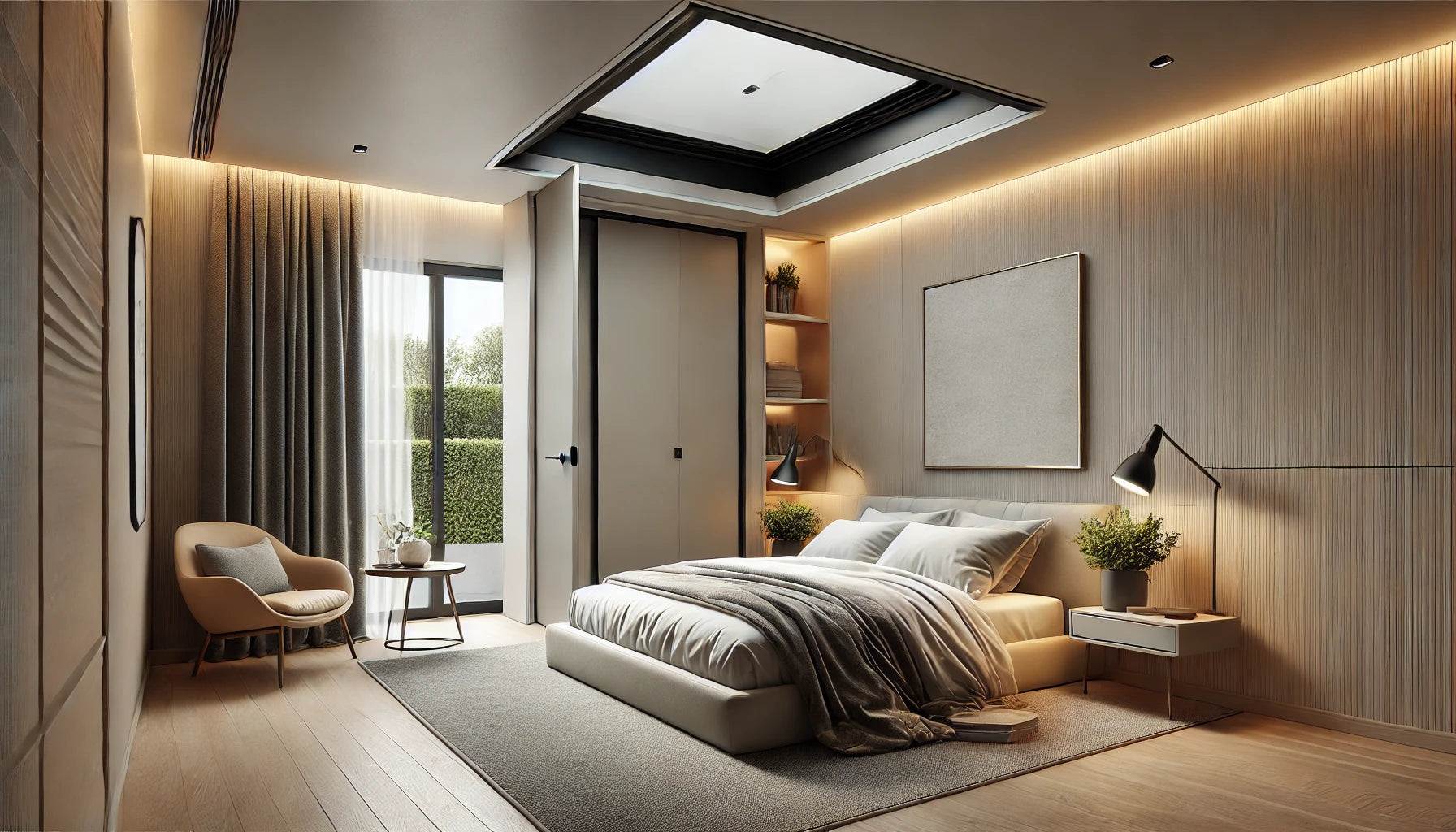 Hidden Passages: Discreet Ceiling Attic Access Doors for Bedrooms