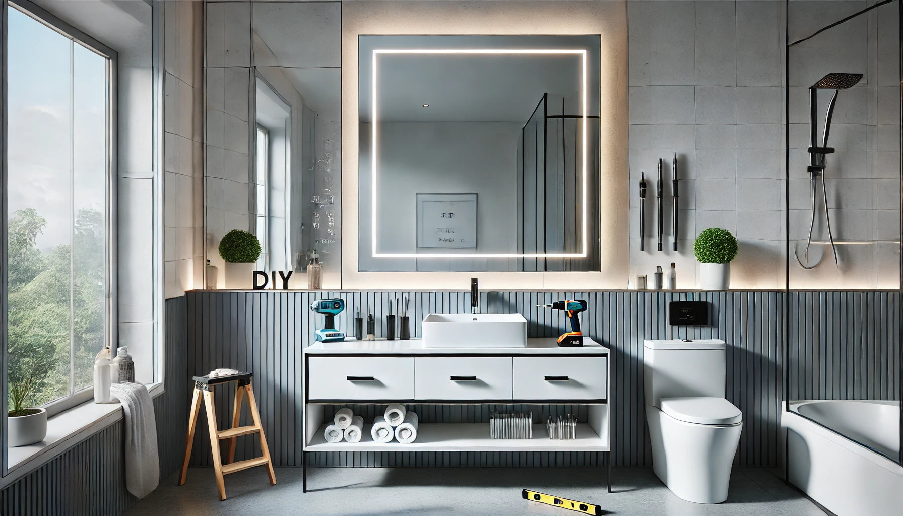 Bathroom Mirror Installation: A Beginner DIY Guide