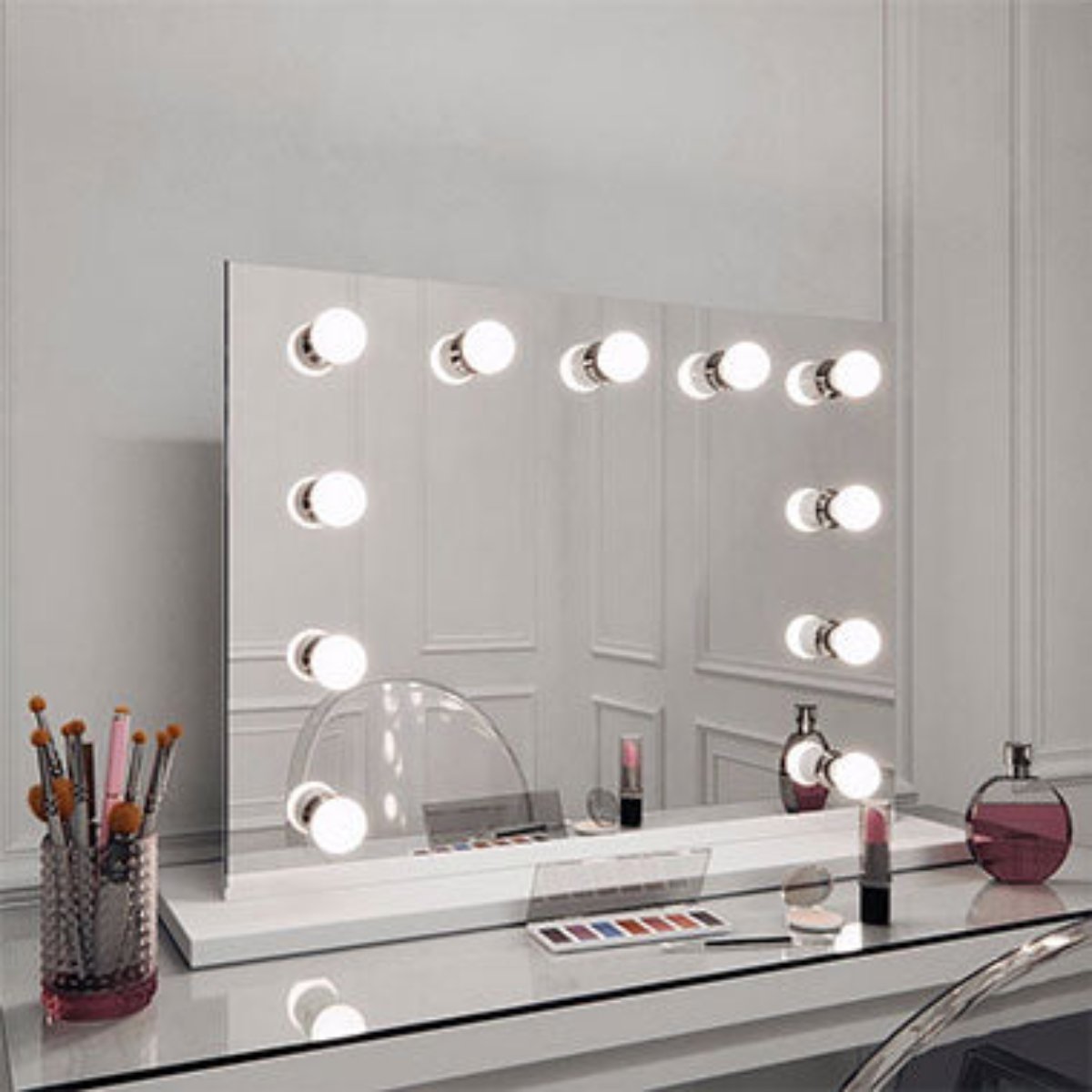 Hepburn landscape desk make up mirror LED Light up