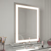 crystal pro portrait mirror table top 80 x 60cm illuminated leds