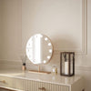 gold dressing table mirror