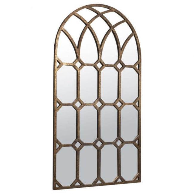 Aged Bronze Window Mirror