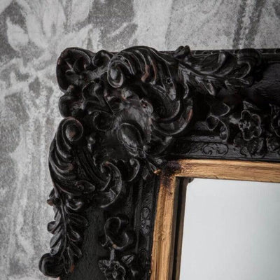 Antique Black Large Harrelson Mirror