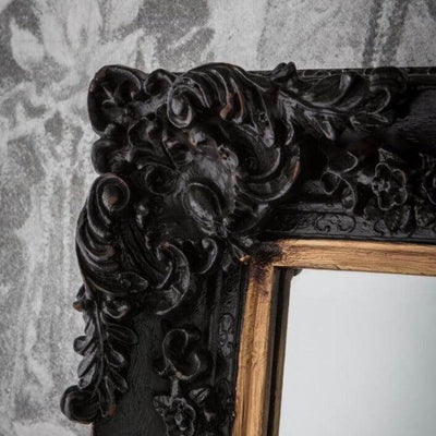 Antique Black Small Harrelson Mirror