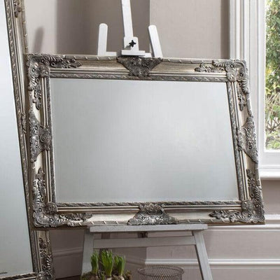 Antique Silver Hampshire Mirror-Small