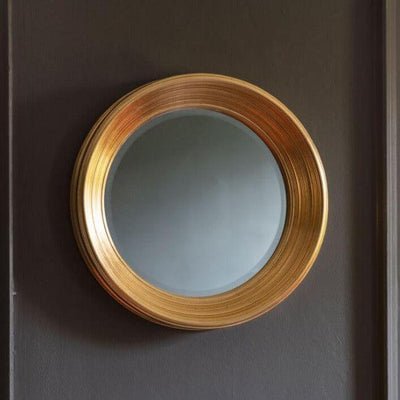 Chaplin Round Gold Mirror