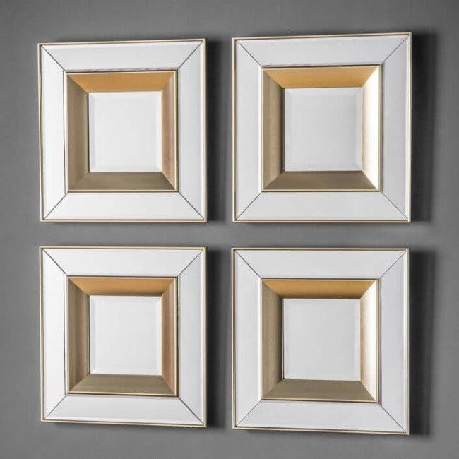 Gold Small Square Set of 4- 1