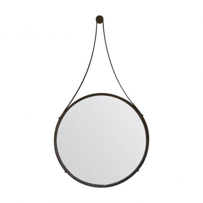 Large Broadway Round Strap Mirror