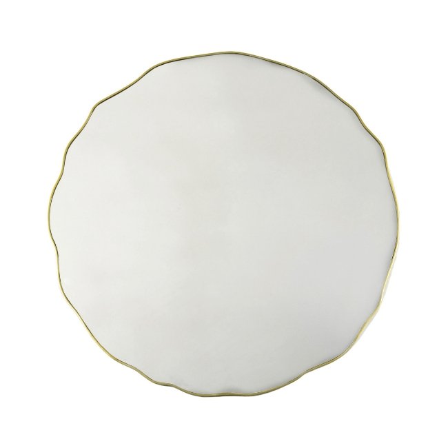 Large Round Champagne Mirror