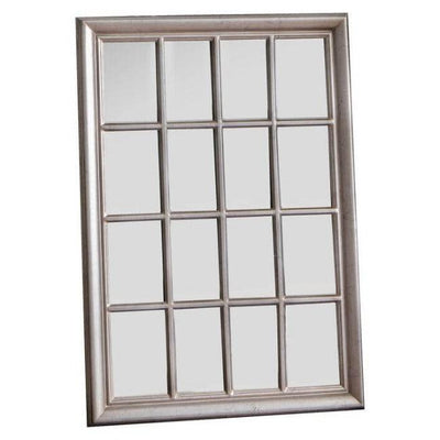 Window style Antique Silver Mirror