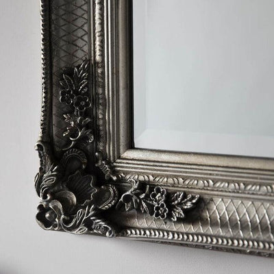 Victoria Silver Baroque Leaner Mirror 165cm X 80cm