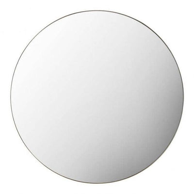 Scandi Large Round Mirror Champagne 80cm