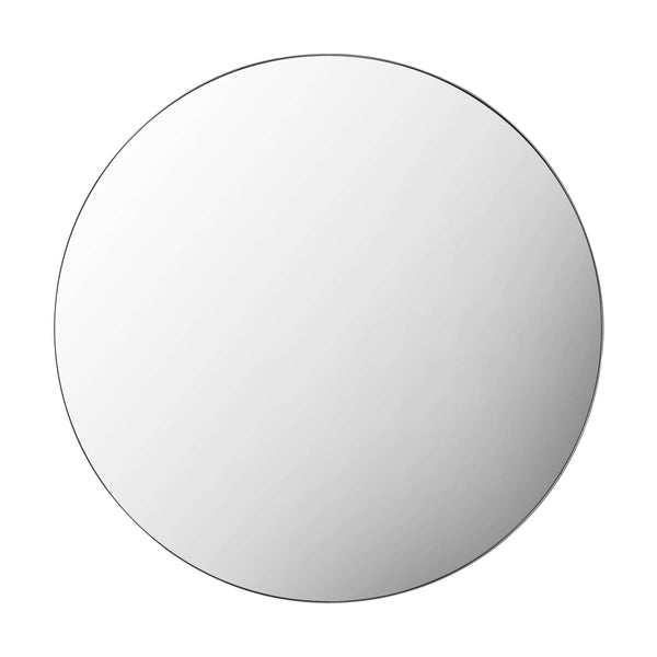 Scandi Mirror - Scandi Large Round Mirror Silver 80cm - hollywood mirrors